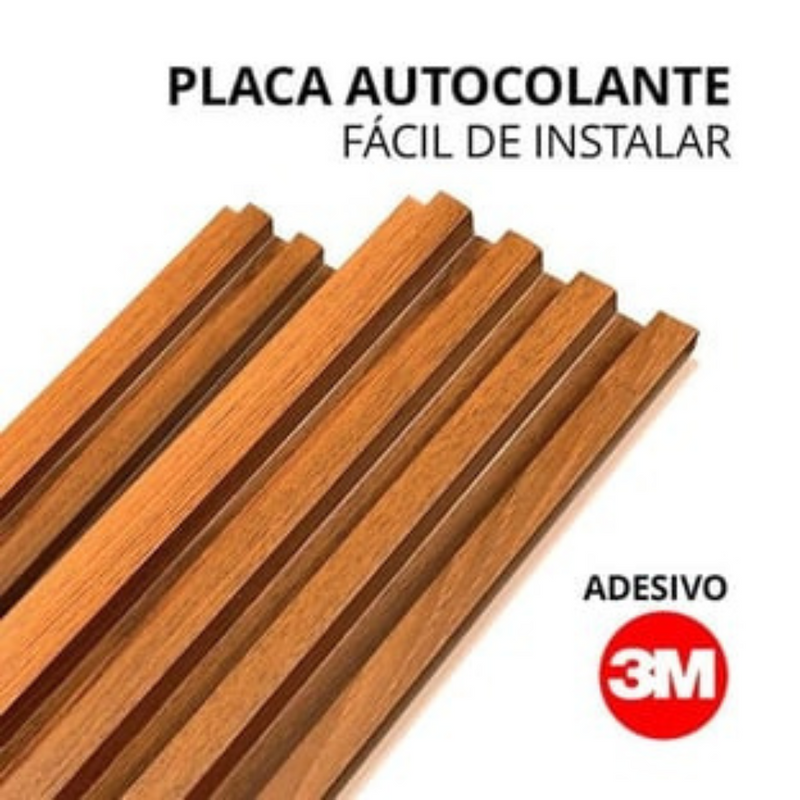 Kit de Painel Ripado Autocolante 3M