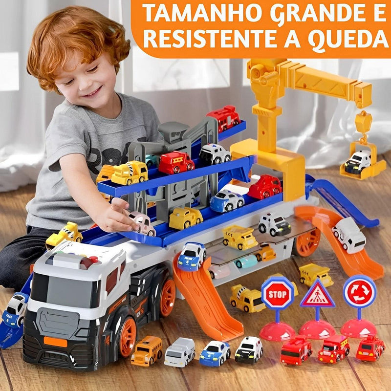 Caminhão Scania + Brinde (12 Carrinhos) - Alishop