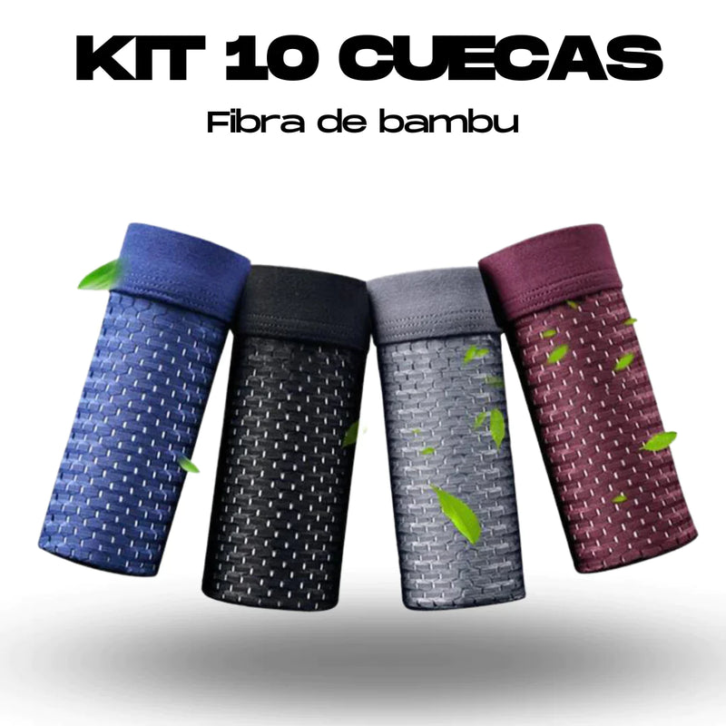 KIT 10 CUECAS BOXER SHORTS - COMFORT + (FRETE GRÁTIS)