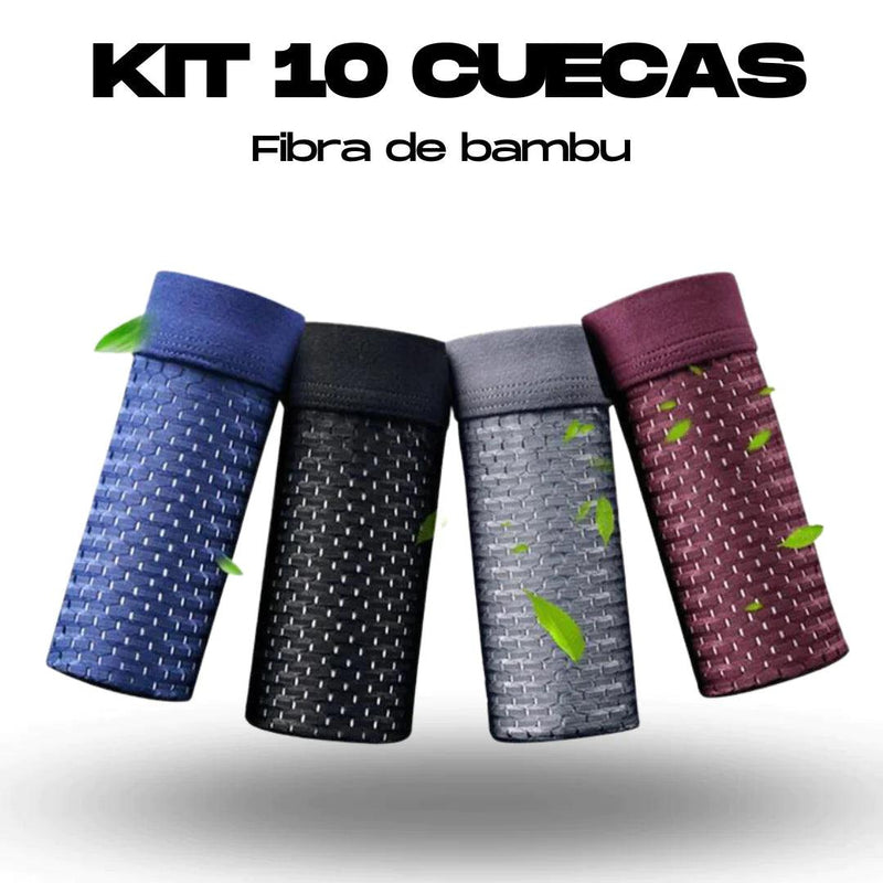 KIT 10 CUECAS BOXER SHORTS - COMFORT + (FRETE GRÁTIS)