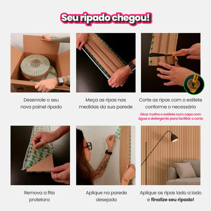 Kit de Ripado Autocolante 3M Linha Madeto | DIY
