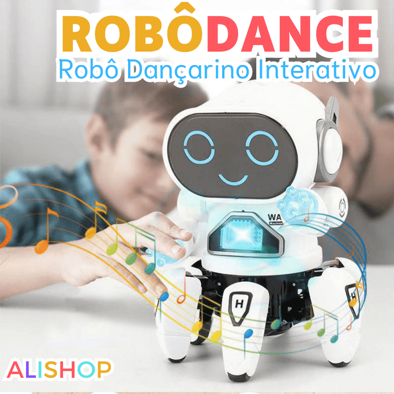 Robô Dançarino Interativo com Luz e Musica - Alishop