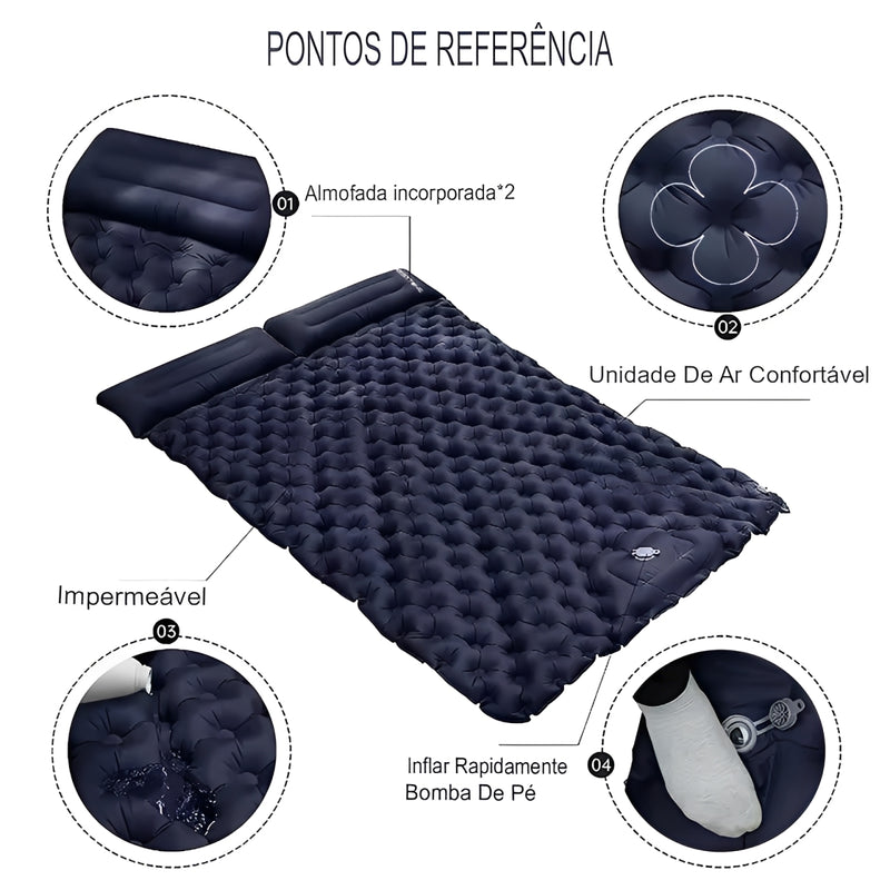 Colchão Inflável Duplo Premium - Direto da Fabrica