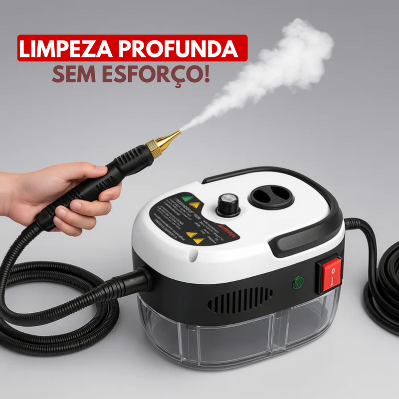 Mini Limpador a Vapor Turbo 2500W Bivolt - Higienização Profunda
