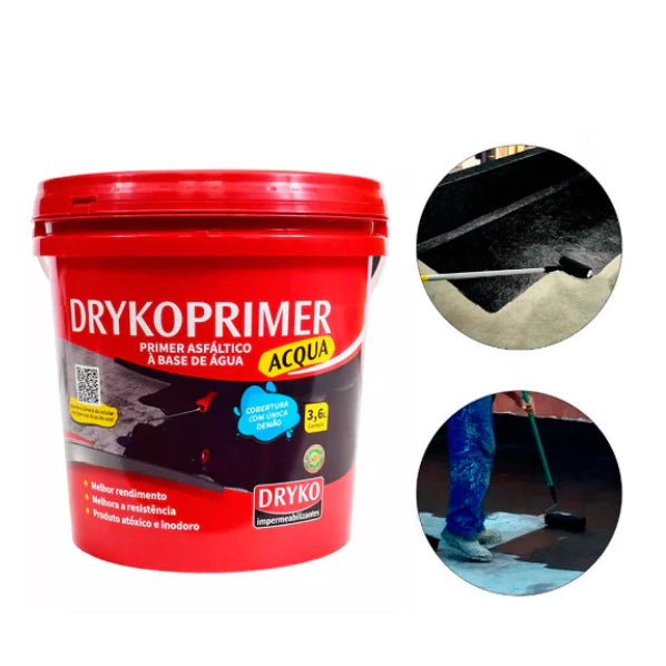Super Cola Primer 3,6L Para Mantas E Fitas Multiuso - DrykoPrimer