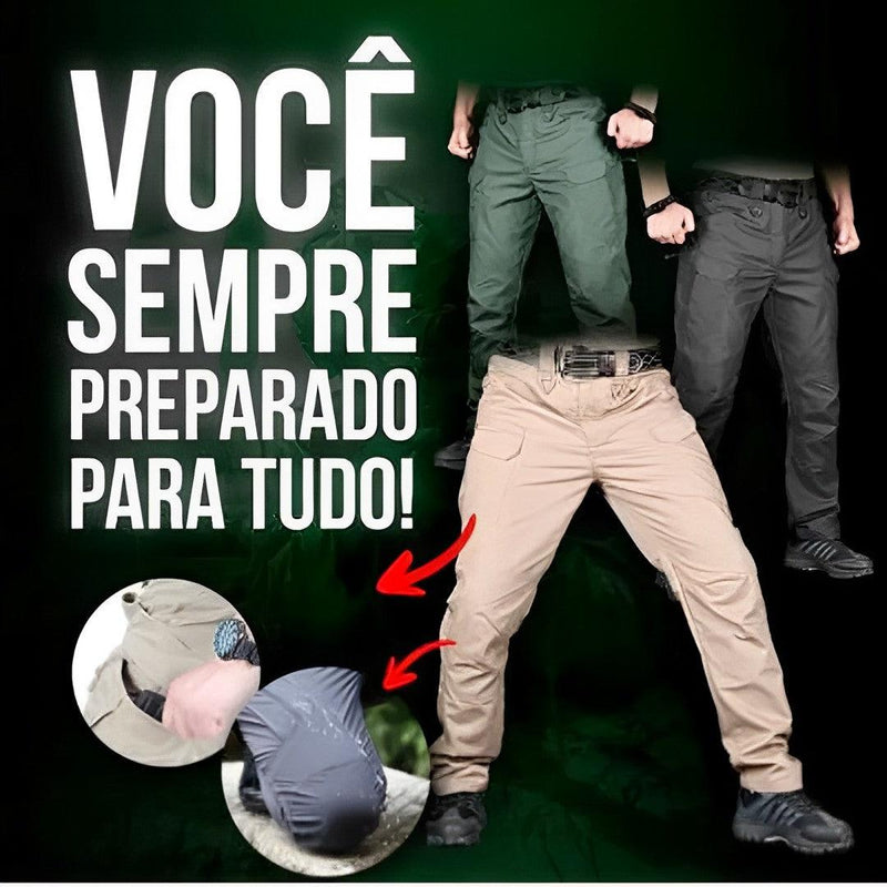 Calça Militar Tática Resistente e Impermeável + Cinto de Brinde - Alishop