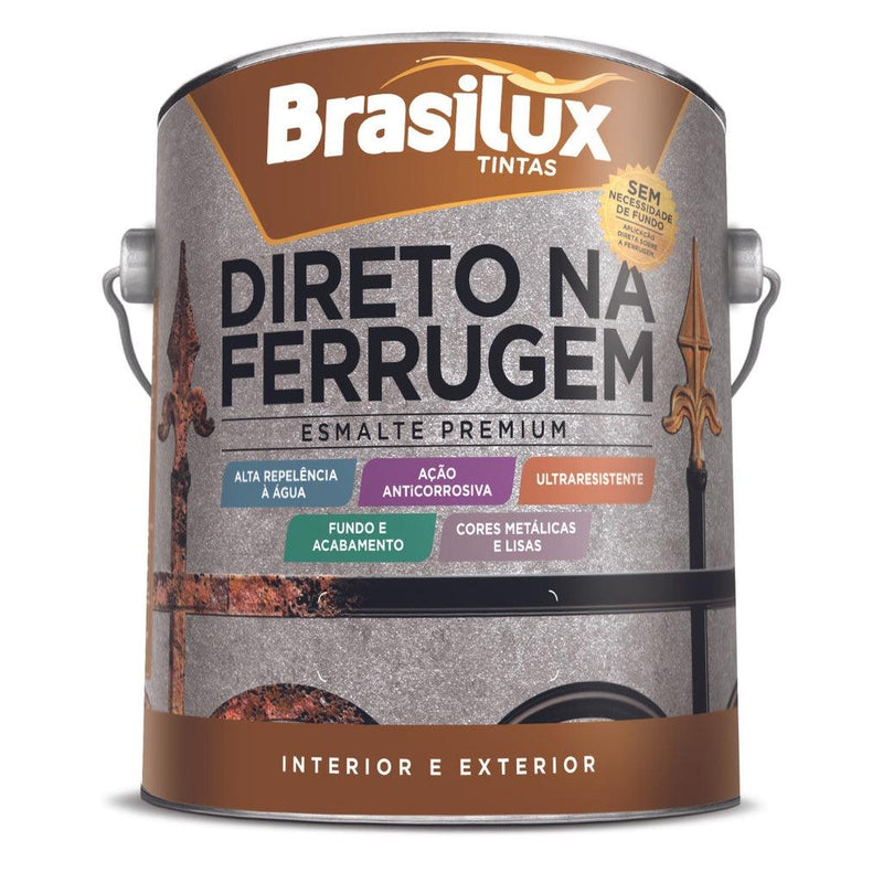 Tinta Esmalte Direto na Ferrugem Brasilux (Compre 1 Leve 2) - Alishop