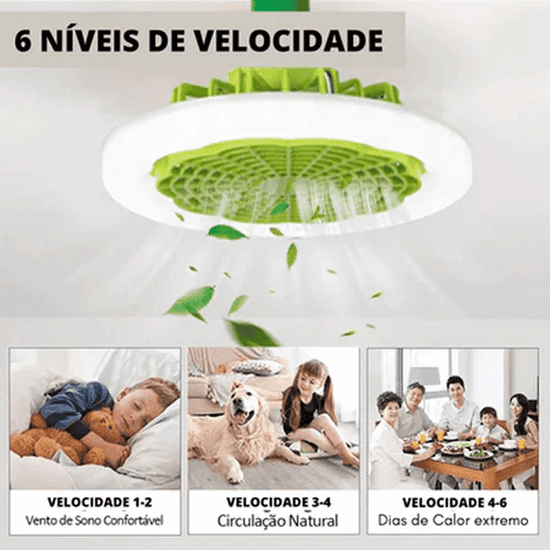 Luminária LED com Ventilador | FanMaster® - Alishop